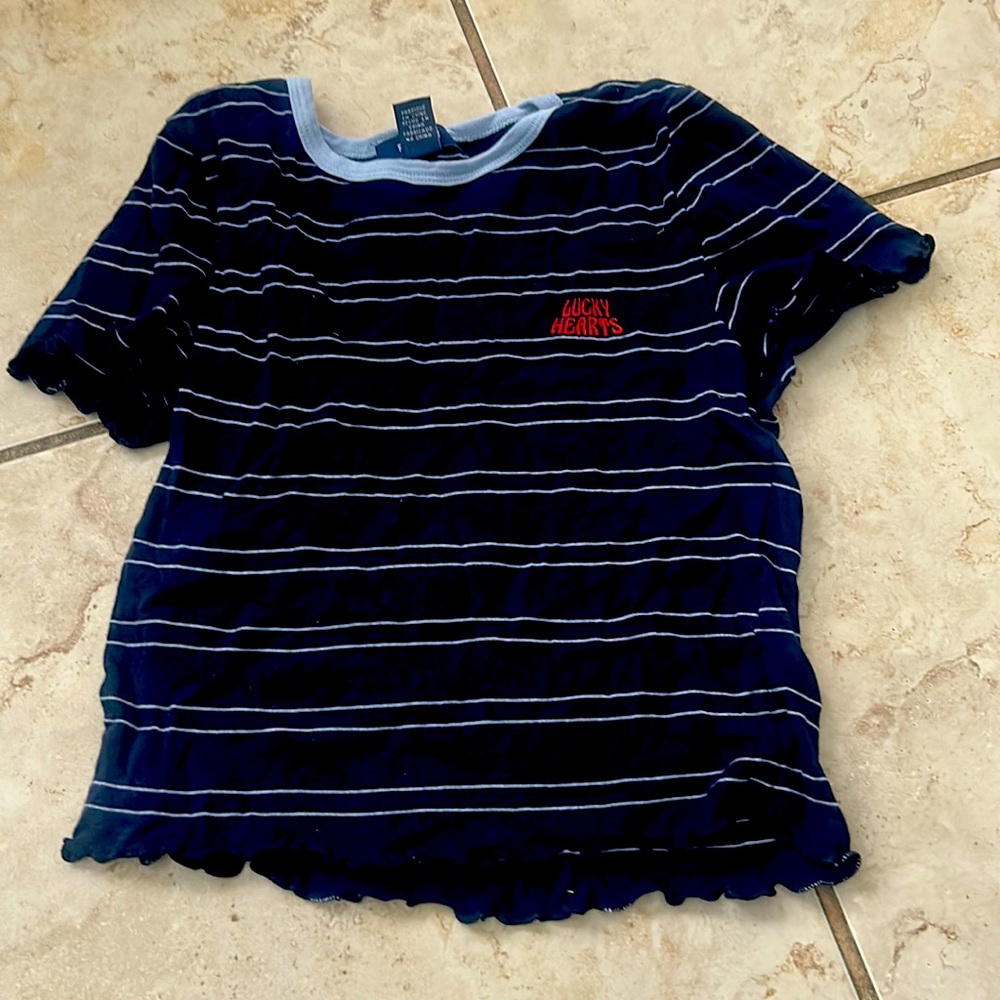 Forever 21 Dark Blue Crop Top